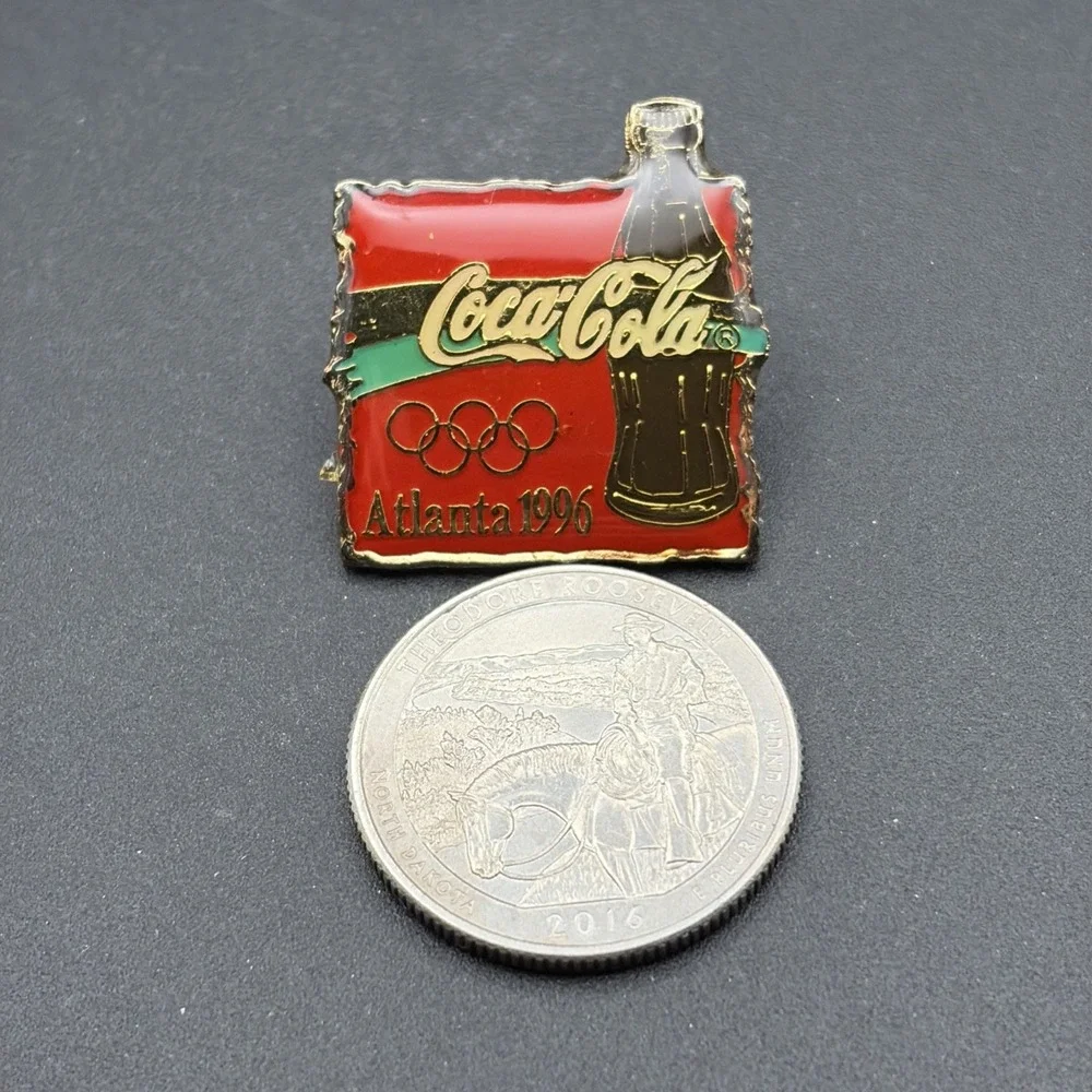 1996 Atlanta Olympic Coca Cola Coke Bottle Lapel‎ Hat Pin
